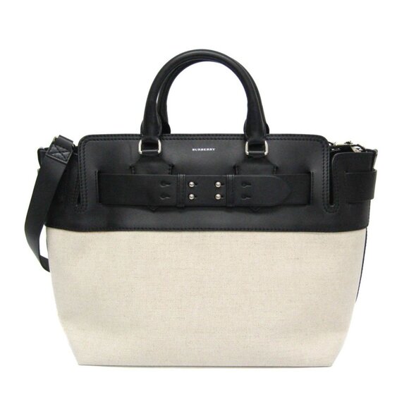 BURBERRY Black Leather Shoulder Bag - Picture 1 of 14